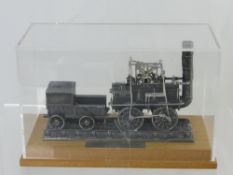 A Bachmann Pewter 00 Gauge Static Model of the 1825 Steam Locomotive, 
