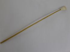 An Antique Rhino Horn Back Scratcher, 39 cms long.