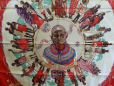 A Lady's Hermes Silk Scarf, design 