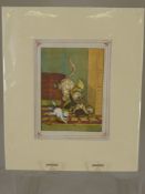 A Quantity of Antique Prints, including Botanical, Animal, Bird, mounted in cellophane, approx 50 in