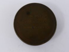 A Bronze Commemorative Medallion Case, 