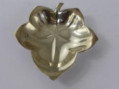 A Sterling Silver Tiffany & Co., Trinket Dish, the dish in the form of an ivy leaf approx 8 x 8 cms,