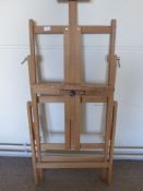 A Contemporary Pine Frame Artist Easel, by Winsor & Newton.