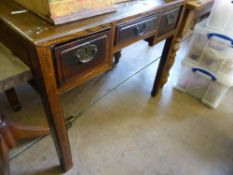 A Chinese Style Desk, approx 97 x 67 x 80 cms.