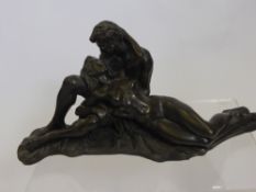 A Limited Edition Bronzed Statue depicting a couple entitled 