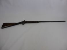 An Antique 10 Bore Single Barrel Percussion Muzzle Loading Shot Gun, Birmingham made, in good