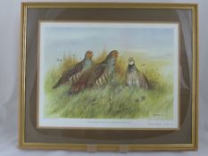 Four Limited edition prints, depicting game birds signed by Berrisford Hill  limited edition 12 of
