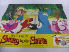 Film Posters – 4 Original Disney Movie Quads 40”x30” (Folded) comprising: The Black Cauldron (1985),