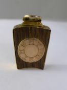 A 9 ct Gold and Wood Pendant, 