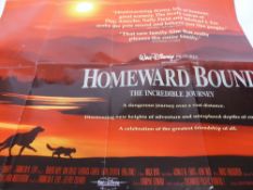 Film Posters – 5 Original Disney Movie Quads 40”x30” (Folded) comprising: The Jungle Book (1995),