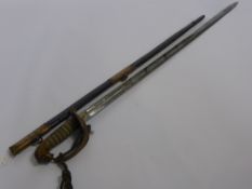 A Post 1902 Naval Officers Dress Sword (Royal Naval Reserves), by Kenning & Sons, Monument Place,