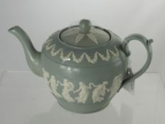 An Antique Copeland Spode Teapot, depicting a classical scene together with a Crown Staffordshire