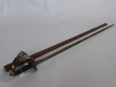 A WWI Infantry Officers Dress Sword, engraved Godfrey Hudson 6th Royal West, Kent, dated 14/11/1914,