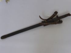 A WW1 Model 1871 Bayonet, Italy Torre Annunziata Bayonet stamped UY24, one side of the blade stamped