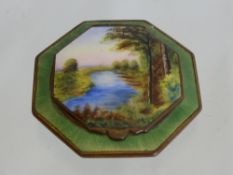 An Edwardian 14ct Gold and Tourmaline Floral Brooch, 15 gms.