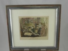 A Graham Laidler (Pont), hand coloured wood engraving entitled 