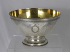 A London Hallmark Silver Punch Bowl dated 1973.
