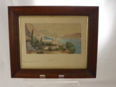 A Pair of Watercolours of Croatian Scenes, entitled 
