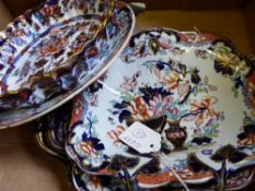 Three Tonquin Ironstone Serving Dishes together with a Copeland bon bon dish. (4)