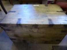 A Pine Blanket Box.