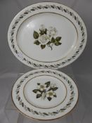 Royal Worcester 'Bernina' Service, including large oval serving dish, medium oval serving dish,