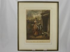 Ernst Dris, Dry Point Etching, signed in pencil bottom left, approx 58 x 23 cms, framed and glazed