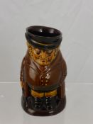 Royal Doulton Two Toned Brown Glaze Huntsman Jug, approx 18 cms