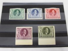 A Brown Stock Book containing 16 pages of Germany stock book 19th century mint stamps.