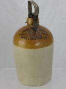 An Osmond & Son Stone Ware Jar, stamped Animal Medicine Works, Wellington, New Zealand, approx 30