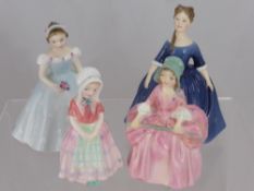 A Collection of Miscellaneous Royal Doulton Figures, Bo Peep H.N. 1811, The Bridesmaid H.N. 2916,