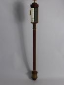 A Nautical Stick Barometer with Gimbel Mount.