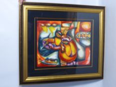 Alexandra Nechita, (Romanian/American) Limited Edition Hand Painted Lithograph entitled 