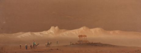 Henry Stanton Lynton (fl.1886-1912) British, A pair of watercolours of desert scenes in Egypt with