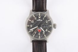 A Fortis Limited Edition Ducati Carbon automatic wrist watch, with carbon dial and cream numerals,