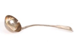 A George III silver soup ladlehallmarked London 1811, fiddle and thread pattern.Dimensions: 6.75