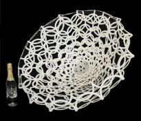 Louise Campbell (b.1970)Very round chairsigned original, white coloured 2mm thick steel sheet