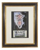 Josef Herman (British 1911-2000)design for Charles  Baudelaire's Les Fleurs du Malwatercolour