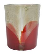 Tapio Wirkkala (1915-1985) for Venini 'Pavoni series'vase designed 1966/68, with etched