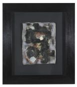 Jun Dobashi (Japanese 1910-1975) Nebuleuse, 1961signed and dated in black lower right, oil on