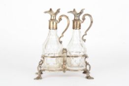 A George II silver decanter standhallmarked London 1755 with initials SW probably for Samuel