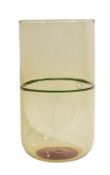 Tapio Wirkkala (1915-1985) for Veninicylindrical vase, etched signature venini tw 86, 28 cms