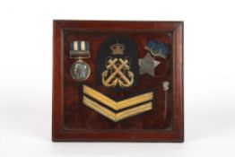 A Victorian Egypt Naval Campaign medal group comprising Egypt medal with Suakin 1885 bar to A.