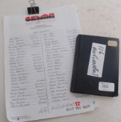 AUTOGRAPHS; THE JOHN ROBSON AUTOGRAPH BOOK (1) - 116 autographs contained within the plain album -