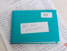 AUTOGRAPHS; THE JOHN ROBSON AUTOGRAPH BOOK (No.2) - 117 autographs contained within the plain