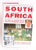 CRICKET; South Africa Mike Proctor signed autographed book