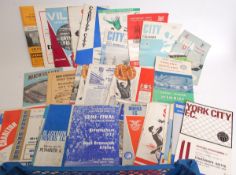 FOOTBALL; 130 x vintage 1960's assorted football programmes