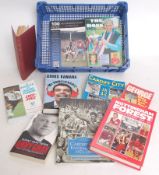 FOOTBALL; 10x assorted books - Charles Lambert, George Best and others.
