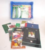 CRICKET; A quantity of cricket testimonials and year books