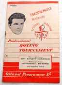 BOXING; An original vintage 1950's Freddie Mills Festival Of Britain 1951 Bristol boxing programme