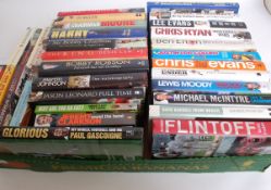 SPORTING; A large quantity of assorted autobiographies to include mostly sporting personalities, but